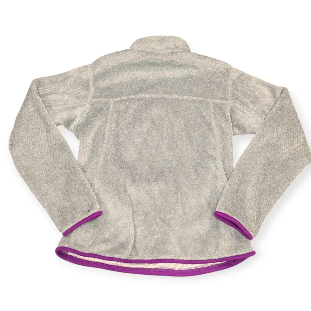Womens Patagonia Synchilla Snap-T Fleece Pullover Jacket Grey Purple Small - Picture 6 of 9
